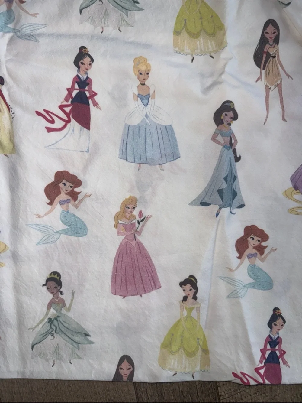 Pottery Barn Kids Disney Princess Twin Sheet